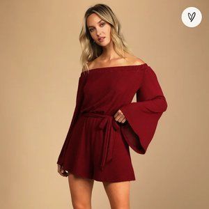 Bell sleeve romper